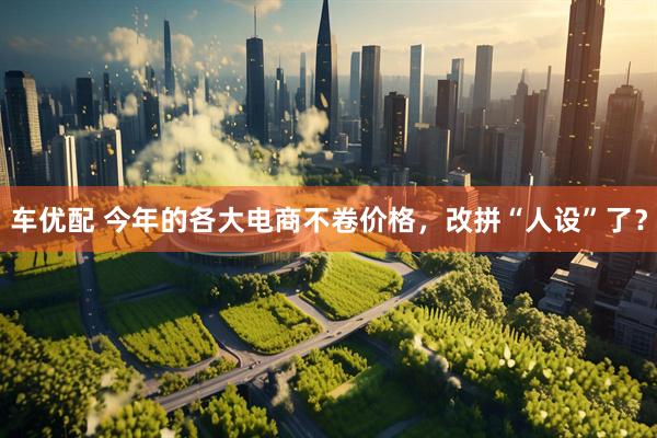 车优配 今年的各大电商不卷价格，改拼“人设”了？