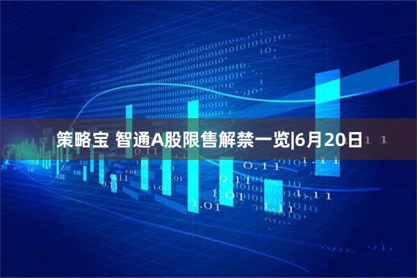 策略宝 智通A股限售解禁一览|6月20日