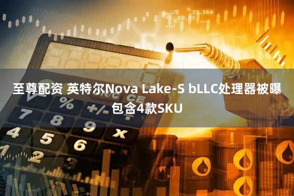 至尊配资 英特尔Nova Lake-S bLLC处理器被曝包含4款SKU