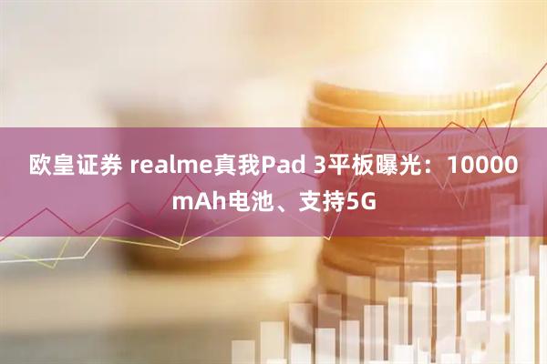 欧皇证券 realme真我Pad 3平板曝光：10000mAh电池、支持5G